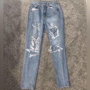 American eagle high rise mom jeans